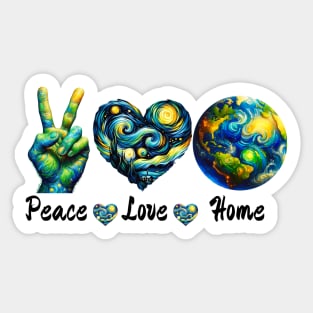 Earth Day 2024 Shirt, Mother Earth Tshirt, Van Gogh Mother Nature Shirt, Nature Lover Shirt, Earth Day Gift for Teacher, Gaia Shirt, Happy Earth Day, Peace Sign Sticker
